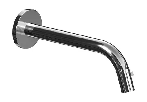 Chromfarbener Wasserhahn mit einem gebogenen Auslauf, geeignet für Waschtische. Das Produkt stammt von der Marke HANSA und zeigt ein schlichtes Design.